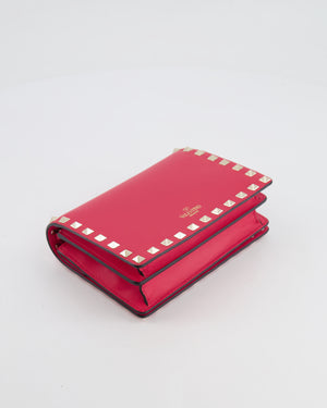 Valentino Red Leather Small Rockstud on Chain Bag with Gold Hardware RRP £960