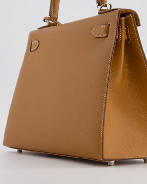 Hermès Kelly 28 Sellier Bag in Gold Epsom Leather with Palladium Hardware
