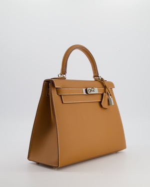Hermès Kelly 28 Sellier Bag in Gold Epsom Leather with Palladium Hardware