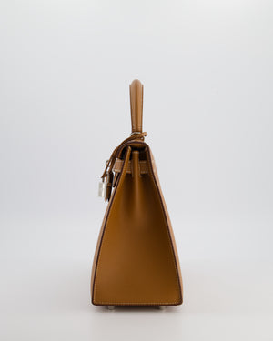 Hermès Kelly 28 Sellier Bag in Gold Epsom Leather with Palladium Hardware