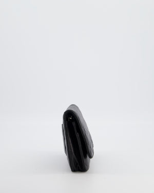 Chanel Black Wallet on Chain Bag in Lambskin Leather with Silver Hardware