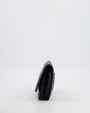 Chanel Black Wallet on Chain Bag in Lambskin Leather with Silver Hardware