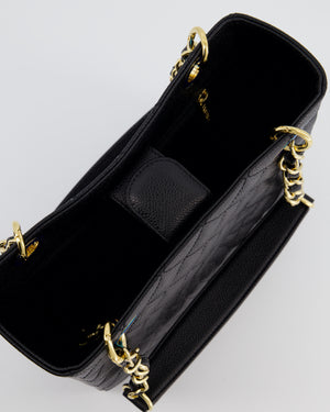 Chanel Black Petite Shopping Tote PST in Caviar Leather with Gold Hardware