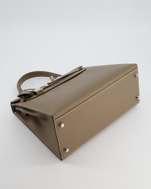 Hermès Kelly Sellier Bag 28cm in Etoupe Epsom Leather with Palladium Hardware