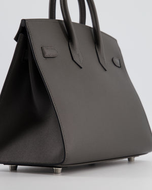 Hermes Birkin 25cm in Graphite Madame Leather with Gold Hardware