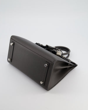 Hermes Birkin 25cm in Graphite Madame Leather with Gold Hardware