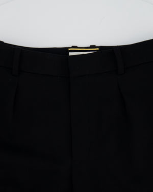 Saint Laurent Black Pin Stripe Straight Leg Trousers Size FR 36 (UK 8)