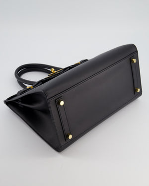 *VERY RARE* Hermès Birkin 30 Sellier Bag in Noir Madame Leather with Gold Hardware