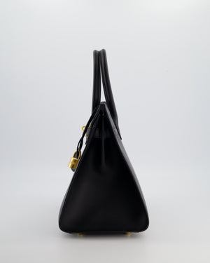 *VERY RARE* Hermès Birkin 30 Sellier Bag in Noir Madame Leather with Gold Hardware