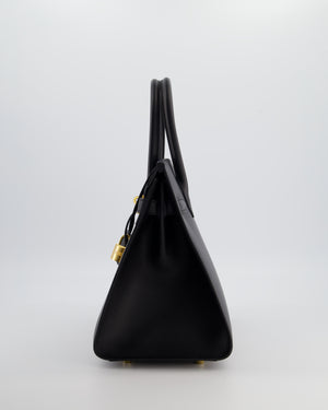 *VERY RARE* Hermès Birkin 30 Sellier Bag in Noir Madame Leather with Gold Hardware