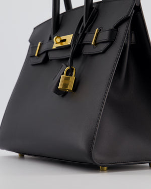 *VERY RARE* Hermès Birkin 30 Sellier Bag in Noir Madame Leather with Gold Hardware