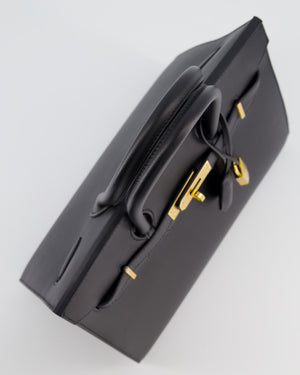 *VERY RARE* Hermès Birkin 30 Sellier Bag in Noir Madame Leather with Gold Hardware