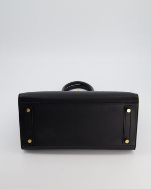 *VERY RARE* Hermès Birkin 30 Sellier Bag in Noir Madame Leather with Gold Hardware