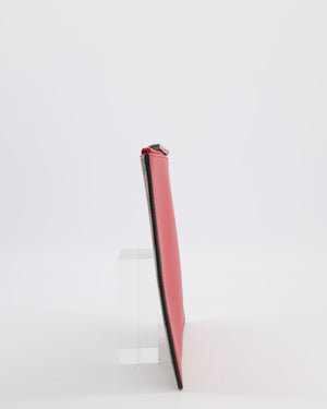 Gucci Black & Beige GG Supreme Canvas and Leather Angry Cat Embroidered Pouch