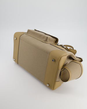 *SUPER HOT & RARE* Hermès Birkin 35 Cargo Bag in Beige Marfa Toile Goeland and Veau Swift Leather with Palladium Hardware