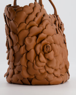 Valentino Garavani Brown 03 Rose Edition Atelier Bucket Bag in Calf Leather with Gold Hardware