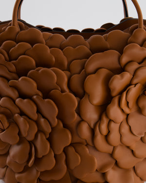 Valentino Garavani Brown 03 Rose Edition Atelier Bucket Bag in Calf Leather with Gold Hardware