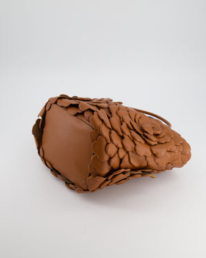 Valentino Garavani Brown 03 Rose Edition Atelier Bucket Bag in Calf Leather with Gold Hardware