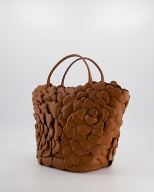 Valentino Garavani Brown 03 Rose Edition Atelier Bucket Bag in Calf Leather with Gold Hardware