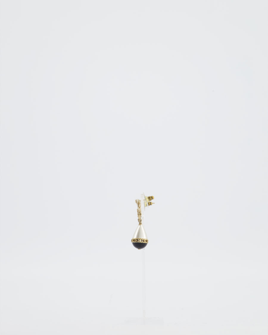 *LIMITED EDITION* Chanel 2021 Fantasy CC Drop Earrings with Pearl Detail