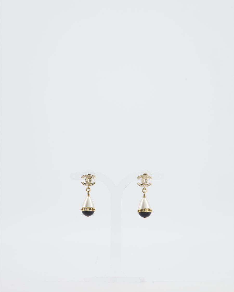 *LIMITED EDITION* Chanel 2021 Fantasy CC Drop Earrings with Pearl Detail