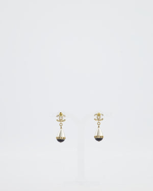*LIMITED EDITION* Chanel 2021 Fantasy CC Drop Earrings with Pearl Detail