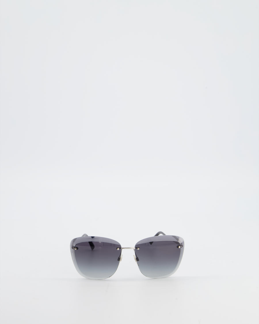 Chanel Black 4221 Rimless Butterfly Sunglasses