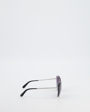 Chanel Black 4221 Rimless Butterfly Sunglasses