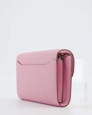 Hermès Constance To Go Bag in Mauve Sylvestre Epsom Leather with Palladium Hardware