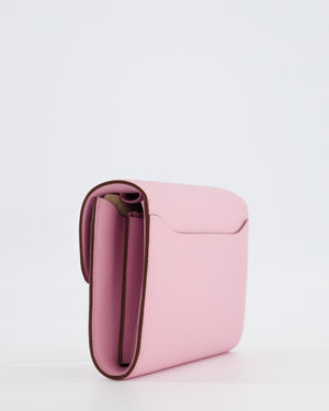 Hermès Constance To Go Bag in Mauve Sylvestre Epsom Leather with Palladium Hardware