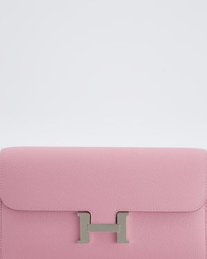 Hermès Constance To Go Bag in Mauve Sylvestre Epsom Leather with Palladium Hardware