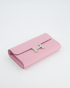 Hermès Constance To Go Bag in Mauve Sylvestre Epsom Leather with Palladium Hardware
