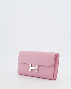 Hermès Constance To Go Bag in Mauve Sylvestre Epsom Leather with Palladium Hardware