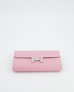 Hermès Constance To Go Bag in Mauve Sylvestre Epsom Leather with Palladium Hardware