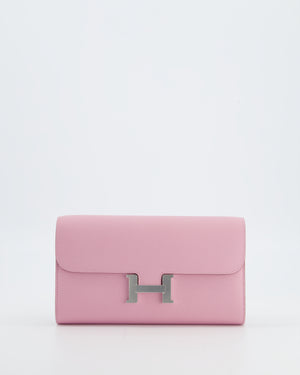 Hermès Constance To Go Bag in Mauve Sylvestre Epsom Leather with Palladium Hardware