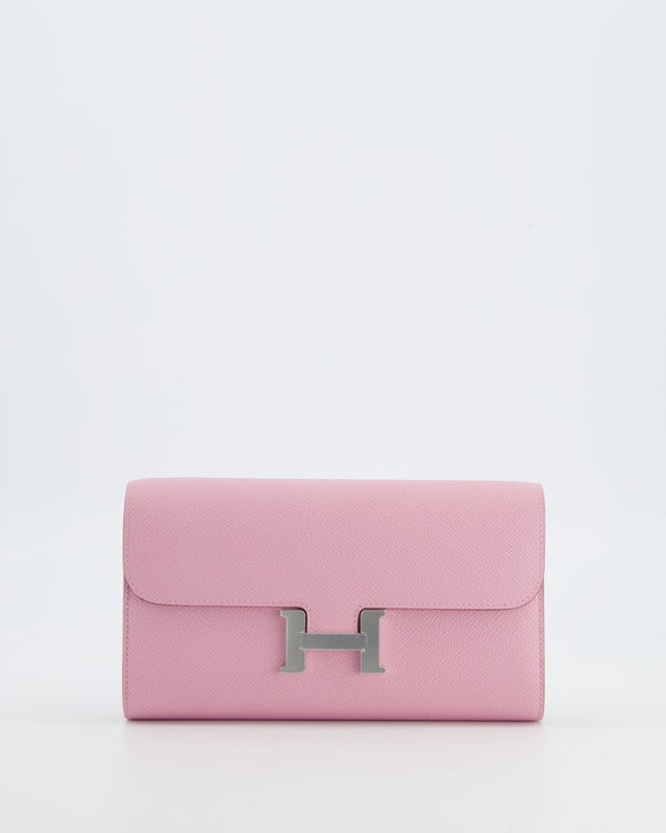 Hermès Constance To Go Bag in Mauve Sylvestre Epsom Leather with Palladium Hardware