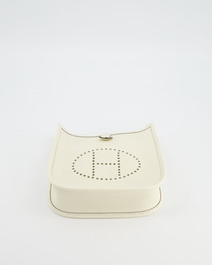 Hermès Mini Evelyne Bag in Nata Clemence Leather with Gold Hardware