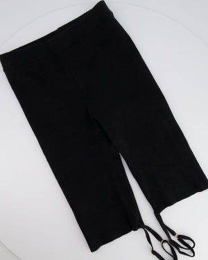 Jacquemus Black Biker Shorts with Strap Details Size FR 36 (UK 8)