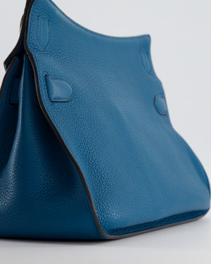 Hermès Jypsiere 31 Bag in Bleu Izmir Taurillon Clemence Leather with Palladium Hardware