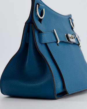 Hermès Jypsiere 31 Bag in Bleu Izmir Taurillon Clemence Leather with Palladium Hardware