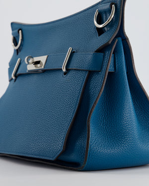 Hermès Jypsiere 31 Bag in Bleu Izmir Taurillon Clemence Leather with Palladium Hardware