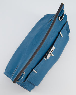 Hermès Jypsiere 31 Bag in Bleu Izmir Taurillon Clemence Leather with Palladium Hardware