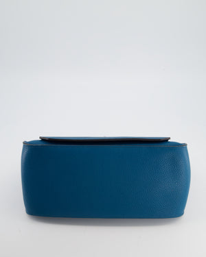 Hermès Jypsiere 31 Bag in Bleu Izmir Taurillon Clemence Leather with Palladium Hardware