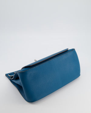Hermès Jypsiere 31 Bag in Bleu Izmir Taurillon Clemence Leather with Palladium Hardware