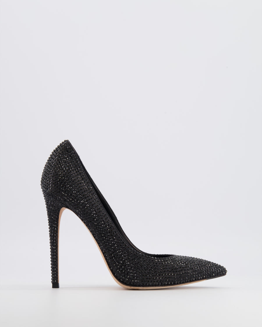 Le Silla Black Crystal Embellished Pumps Size EU 38 RRP £1,080