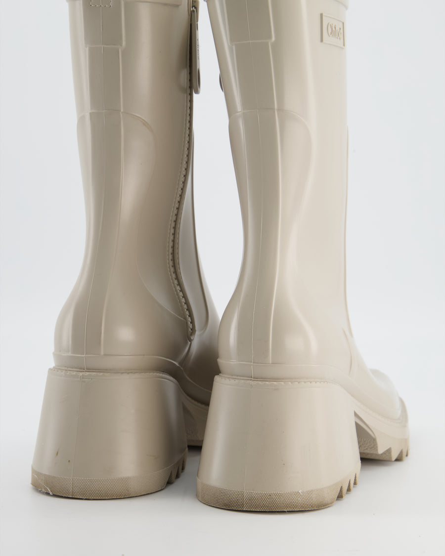Chloé Beige Nomad Betty Rain Boots Size EU 38 RRP £420
