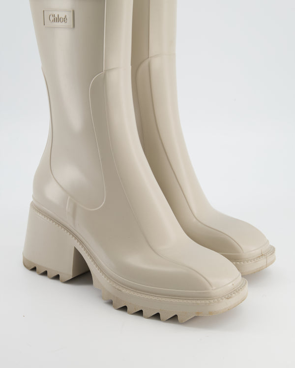 Chloé Beige Nomad Betty Rain Boots Size EU 38 RRP £420