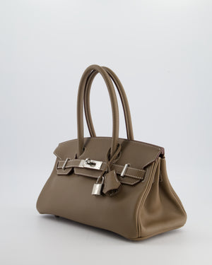 *SUPER HOT & RARE* Hermès Birkin Shoulder Light 29 Bag in Etoupe Evercolour Leather with Palladium Hardware