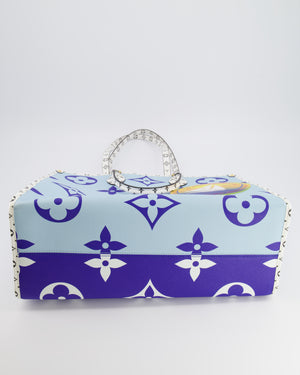 Louis Vuitton Limited Edition Blue and White Forte Dei Marmi On The Go GM Tote Bag RRP £2,590