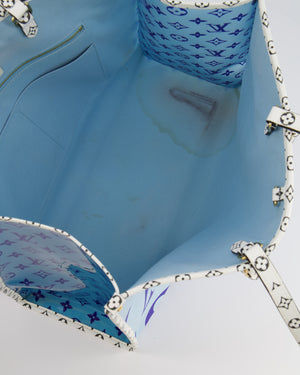 Louis Vuitton Limited Edition Blue and White Forte Dei Marmi On The Go GM Tote Bag RRP £2,590